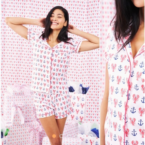 Roller rabbit Anchors Away Pima cotton Polo Pajamas 12 Days of Prints - Picture 1 of 8